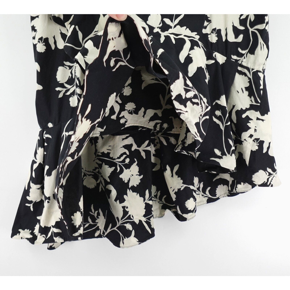 Johanna Ortiz x H&M Floral Skirt 14 Black Flounced Frill Flamenco Lola Rumba - Picture 7 of 15